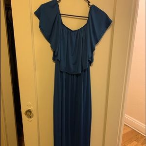 Off the shoulder maxi dress